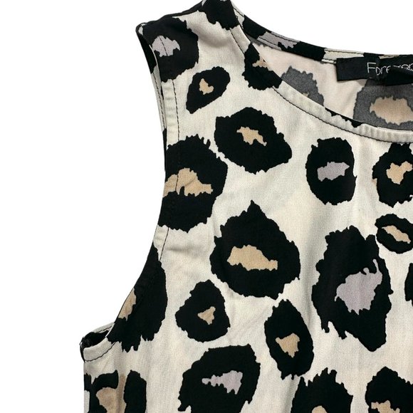 Forever 21 Contrast Cheetah Print Mini Dress (M) - Picture 3 of 7